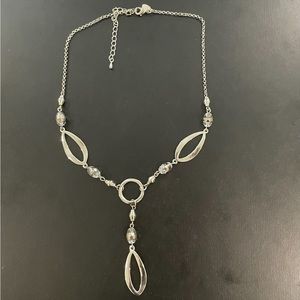 Lia Sophia Silvertone Necklace